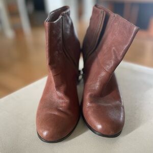 Brown Leather Ankle Boots
